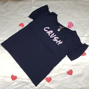 VS Dark Blue Crush Logo Short Sleeve Pajama Shirt